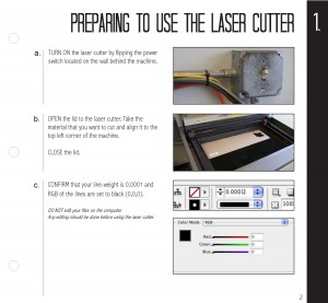 Page from Laser Cutter Guide