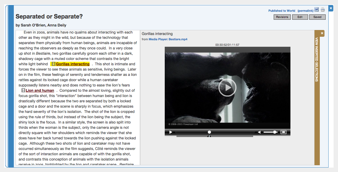 Attaining the Text?: Teaching Annotated Video Essays in the Multimodal  Classroom - TECHStyle