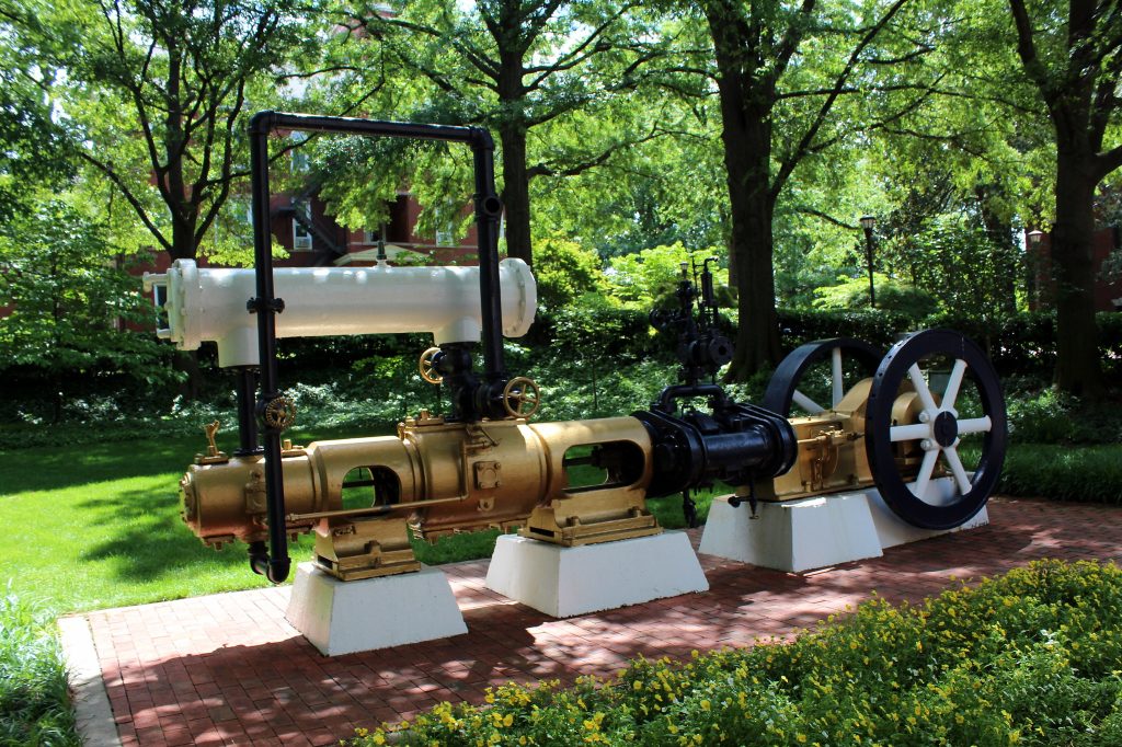 Photograph of the Historic Steam Whistle on the main campus of the Georgia Institute of Technology (Atlanta, GA)